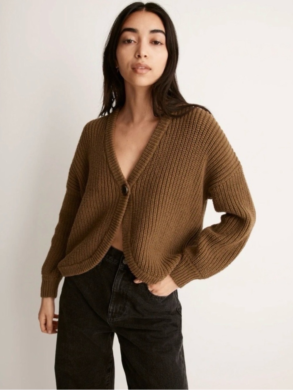 Madewell Shirttail Cardigan Sweater